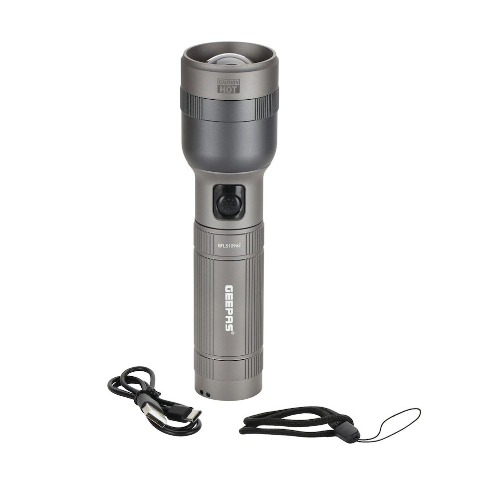 GEEPAS Zoomable LED Flashlight | 2000 Lumen