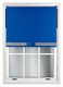 image 3 of FURNISHED Blackout Roller Blind with Silver Glitter Trim and Blue Bow Trimmable Window Shade | Blue | Blue | (W) 75cm x (L) 165cm