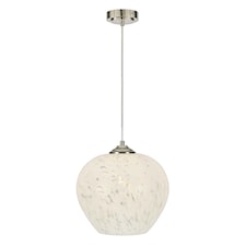 BHS Agnes Flakestone Ceiling Pendant, Nickel