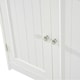 image 8 of HOMCOM Basin Sink Vanity Cabinet Toilet Bathroom Shelf Door Storage Wooden 