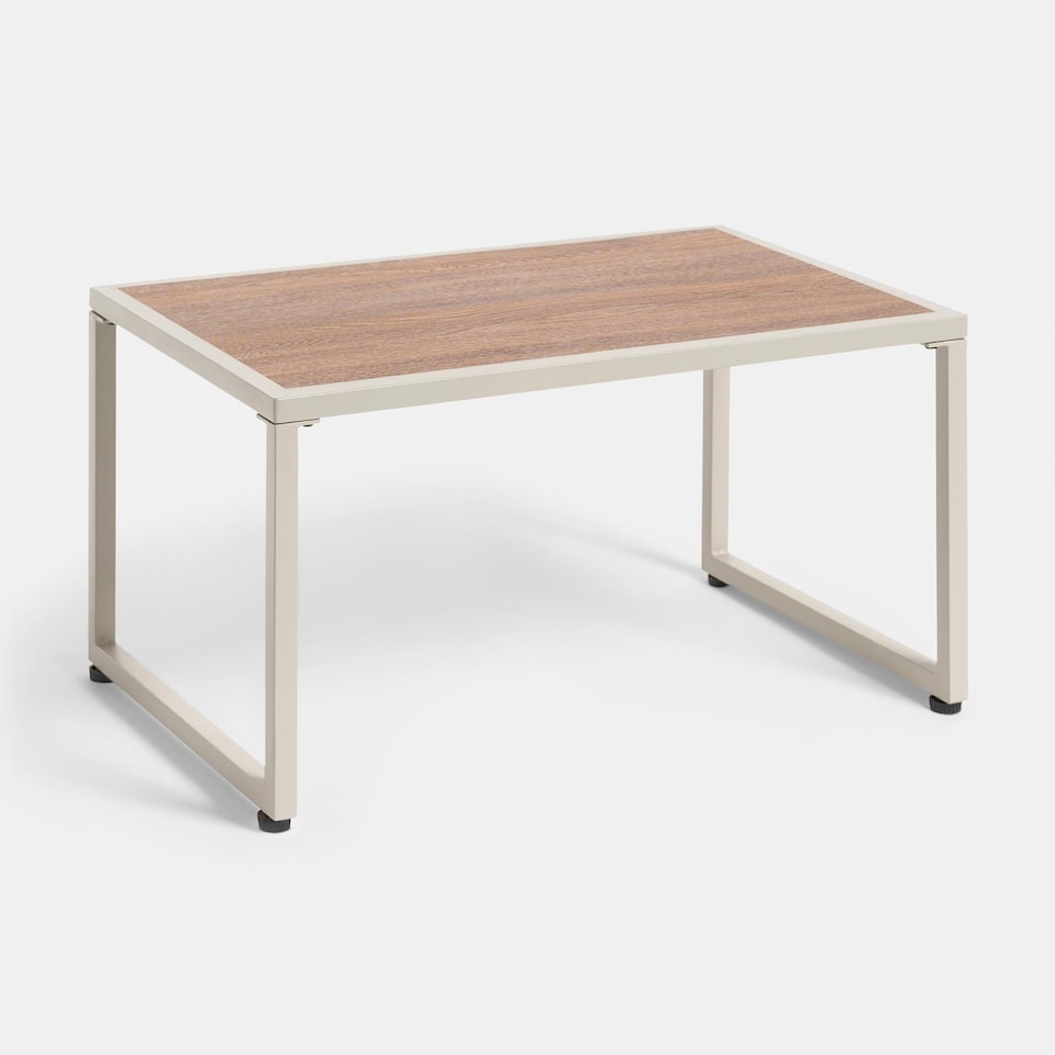 image 1 of OHS Santorini 5 Seater Corner Sofa Table Set Garden Patio Furniture | Cream | Natural | Five Plus Seater