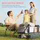 image 8 of Outsunny Folding Trolley on Wheels, Garden Cart with Openable Sides, Grey
