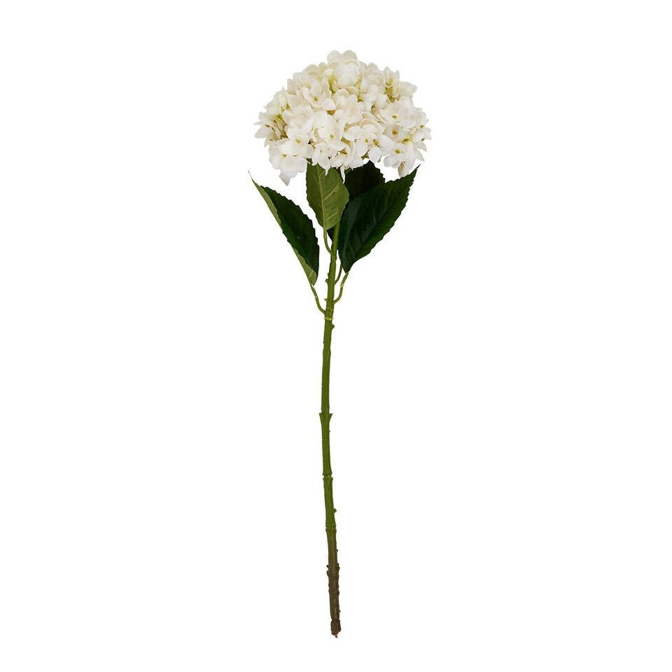 image 1 of Hill Interiors Hydrangea Artificial Flower - White - One Size