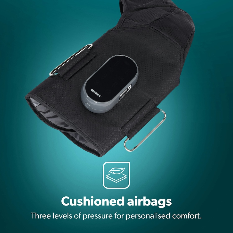 image 1 of GEEPAS 2-in-1 Knee and Calf Leg Massager with Heat