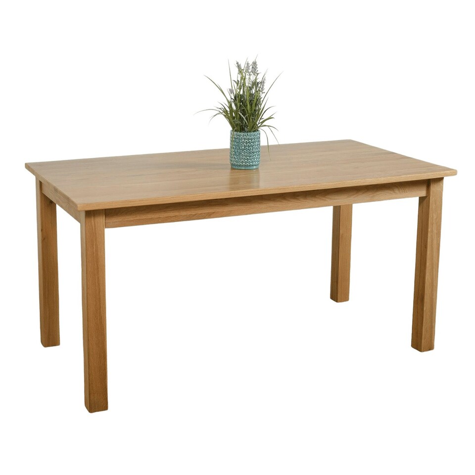 image 1 of Oslo Minimalist Solid Oak Dining Table - 180cm