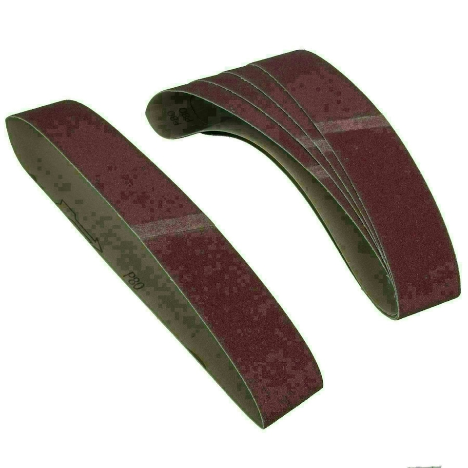 image 1 of 686mm x 50mm Durable Sanding Belts Medium 80 Grit Alu Oxide For Grinders 30pk