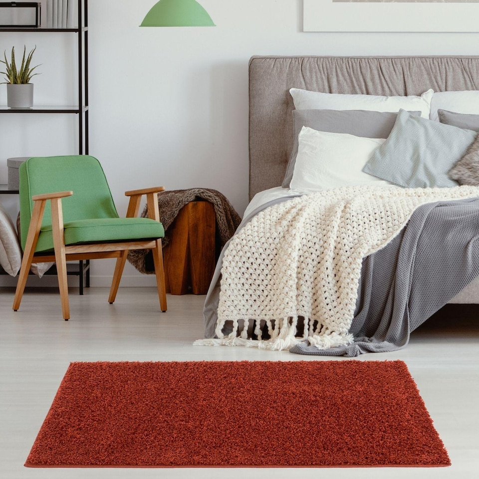 image 1 of The Rugs Myshaggy Collection Plain Soft High Pile Shaggy Floor Rugs and Runners Living Room Bedroom
