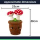 image 7 of Flowerpot Soft Toy Cute Plushie Huggable Cuddly Stuffed Toy Gift 30cm Red