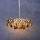 image 3 of Interiors by Premier Grey Glass Chandelier Grey