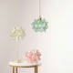 image 1 of ValueLights Reine Glass Plated Green Globe Ceiling Pendant Shade