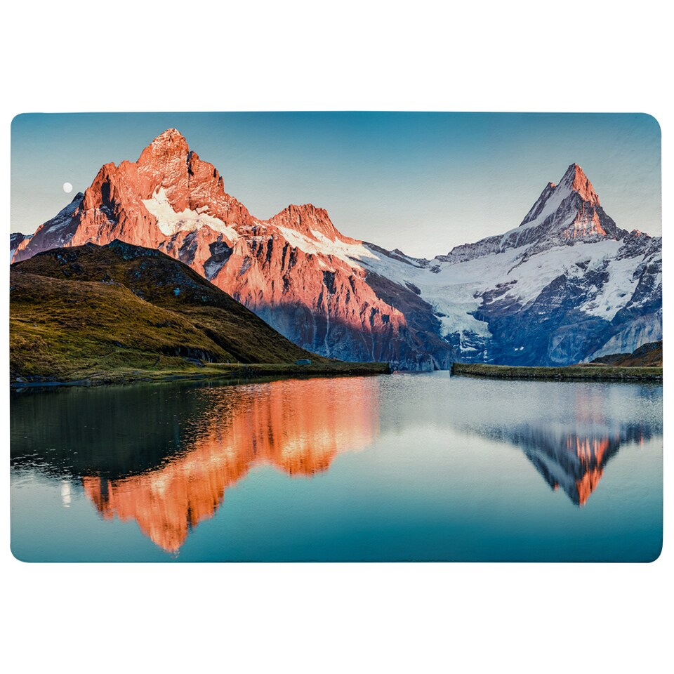 image 1 of Fantastic Evening Panorama Of Bachalp Lake Designer Rug | Multi