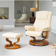 Calhoun Swivel Recliner - Cream