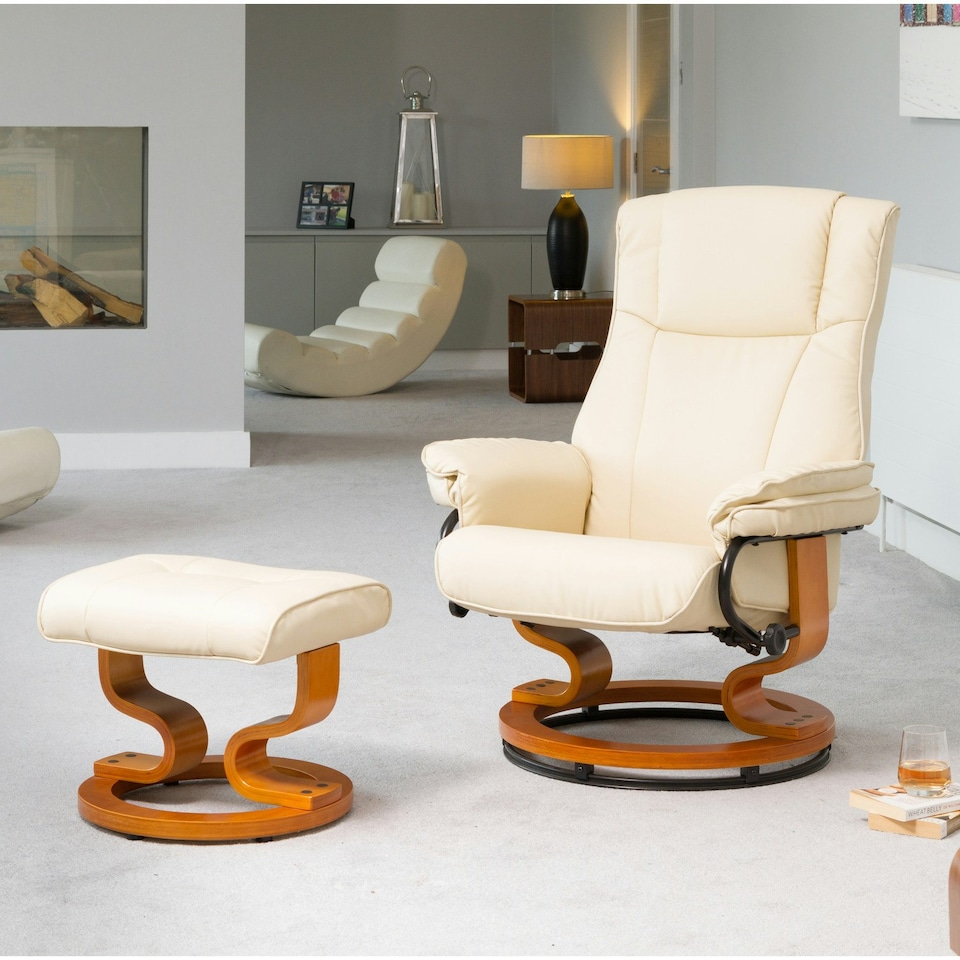 Calhoun Swivel Recliner - Cream