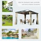 image 6 of Outsunny 3 x 3(m) Hardtop Gazebo Canopy with Mosquito Netting and Curtains