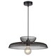 image 2 of Set of 2 Cassidy - Two Tier Black Mesh Ceiling Pendant Lights | Black | 2