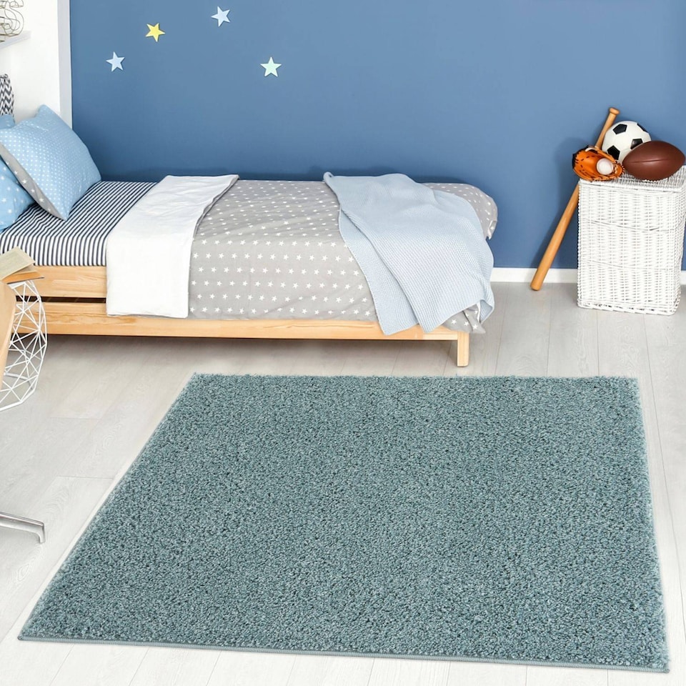 image 1 of The Rugs Myshaggy Collection Plain Soft High Pile Shaggy Floor Rugs and Runners Living Room Bedroom