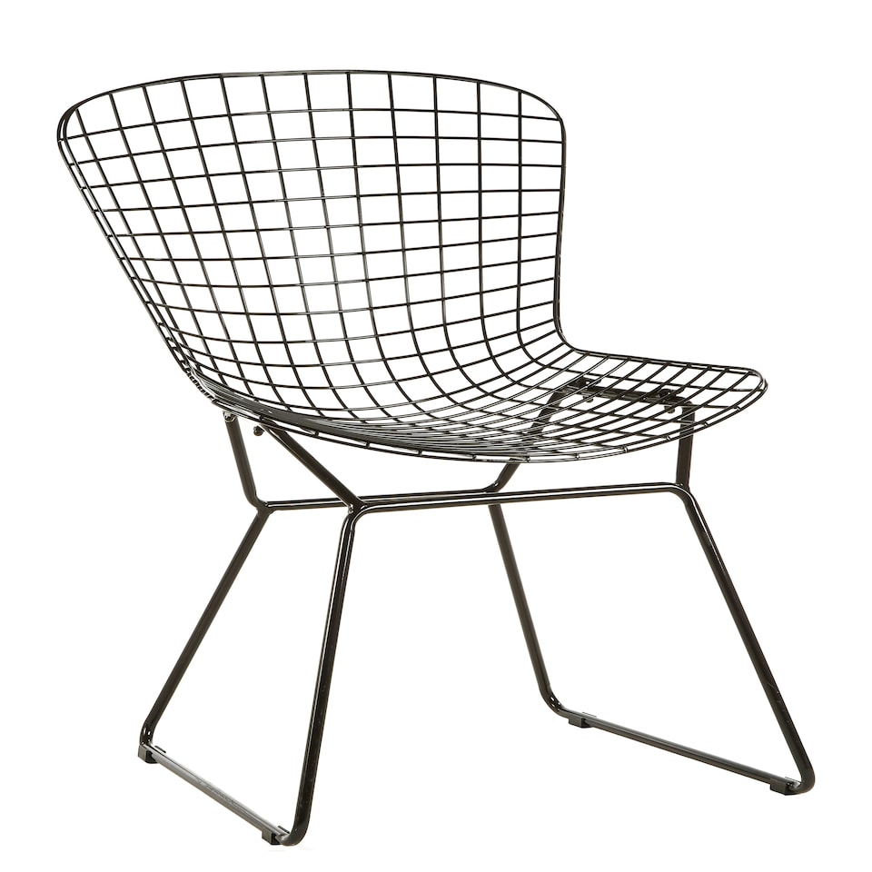 image 1 of Interiors by Premier Black Metal Wire Chair, Comfortable Seating Garden Wire Chair, Easy Cleaning Wire Frame