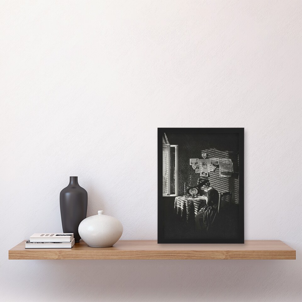 image 1 of Alfred Stieglitz Sun Rays Paula in Berlin Portrait Framed Wall Art Print A4