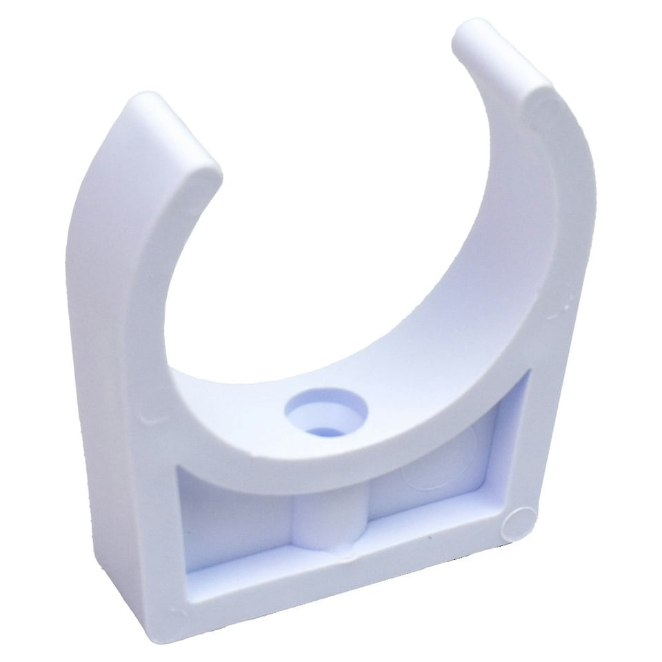 image 1 of Plastica 2in Pipe Clip White Pack of 25