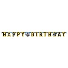 Batman Happy Birthday Cardboard Jointed Letter Banner 175cm