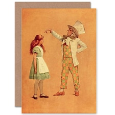 Alice Wonderland Mad Hatter Birthday Card
