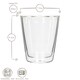 image 3 of Rink Drink Double-Walled Glasses Set - 200ml - Pack of 6 | Clear | Clear