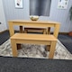 image 4 of Dining Table Set with 2 Benches Dining Room and Kitchen table set of 2 Grey