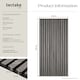 image 6 of Acoustic Wall Panels with Wood Veneer Slats, Thick Felt and Easy to Install | Grey | light gray oak | 120 x 60 x 120 cm | 2