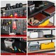 image 9 of COSTWAY Workbench Garage Worktable with Drawers-Black