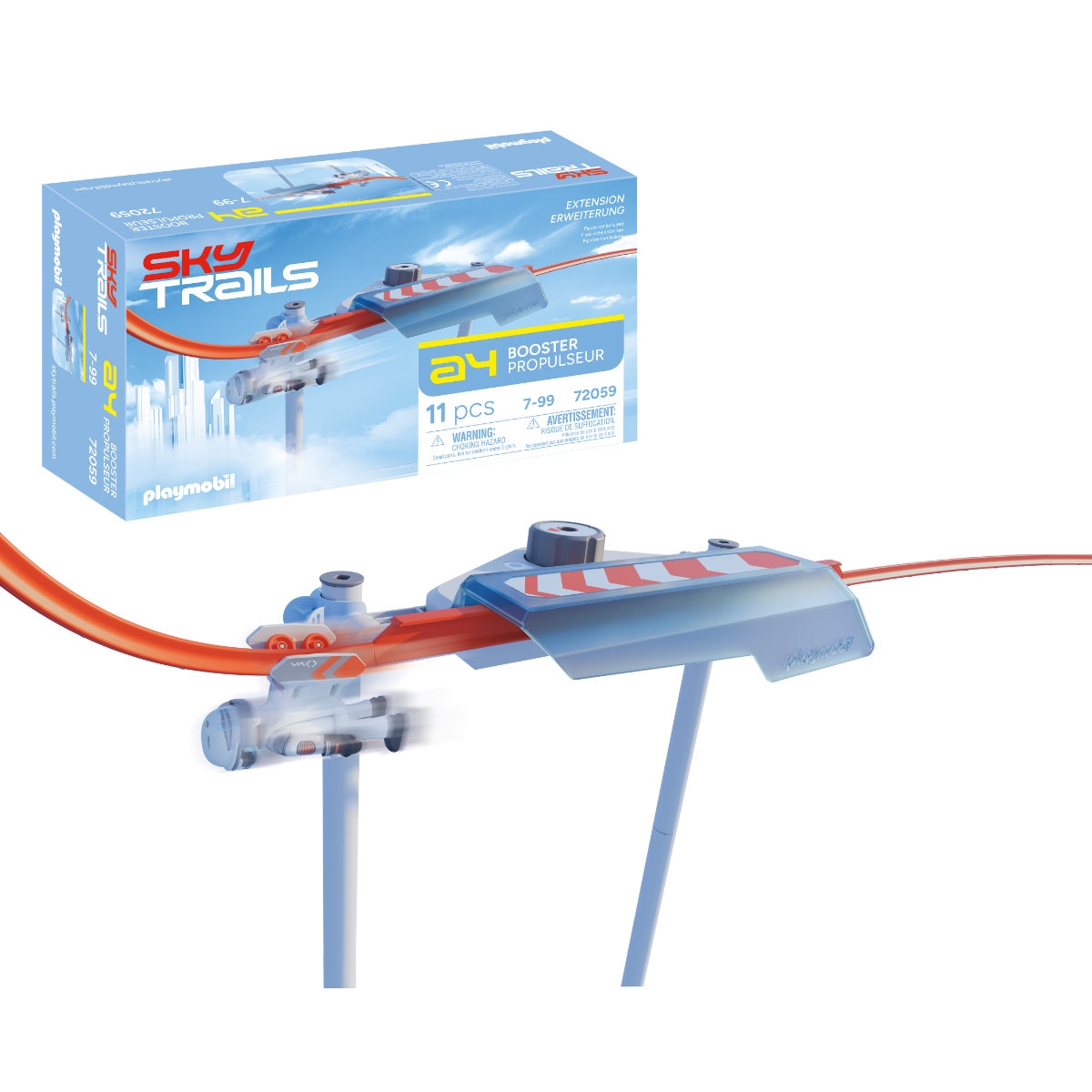 Playmobil Sky Trails: Track Booster - 72059 Playset | Size: 1 Pack