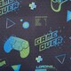 image 7 of OHS Kids Gaming Blackout Eyelet Curtains Ring Top Ready Made Panel Pair, 46x54" Blue | Navy Blue
