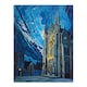 image 3 of York Minster Cathedral Night Concept Art Black Framed Wall Art Print A4