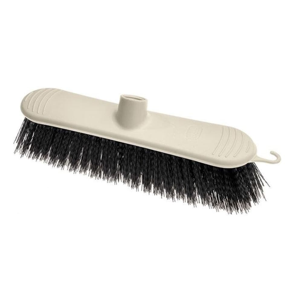 Addis Plastic Broom Head Stiff Bristle Linen Beige - One Colour - One Size