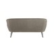 image 2 of Interiors by Premier Grey Velvet Sofa with Silver Wood Legs, Easy to Maintain Velvet Corner Sofa, Stain-Resistant Dinner Sofa