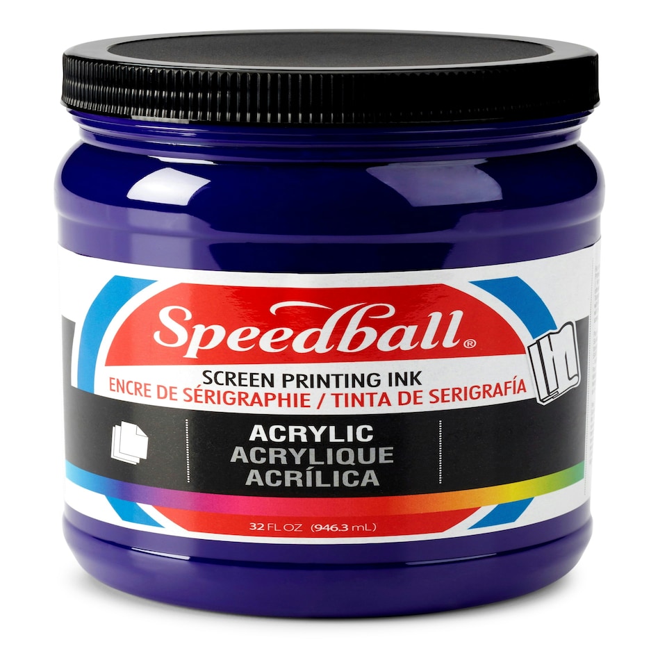 Speedball Acrylic Screen Printing Ink, Violet, 32oz