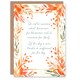 image 1 of Matthew 6:34 Live in the Moment Orange Flowers Bible Christian Birthday Card