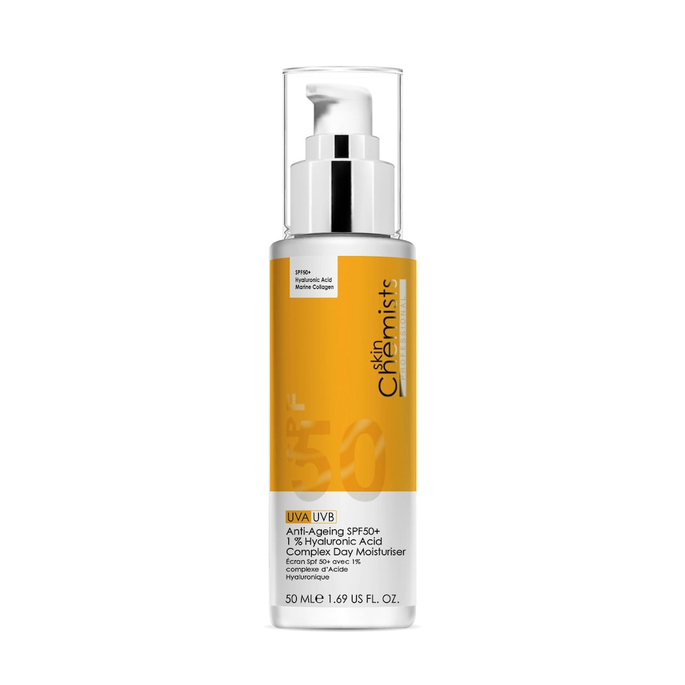 image 1 of skinChemists Anti-Ageing SPF 50 1% Hyaluronic Acid Day Moisturiser 50ml