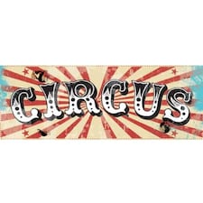 Circus Sign Decoration - 55cm