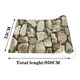 image 5 of Living and Home Rustic Stone Brick Textured PVC Wallpaper | Multi