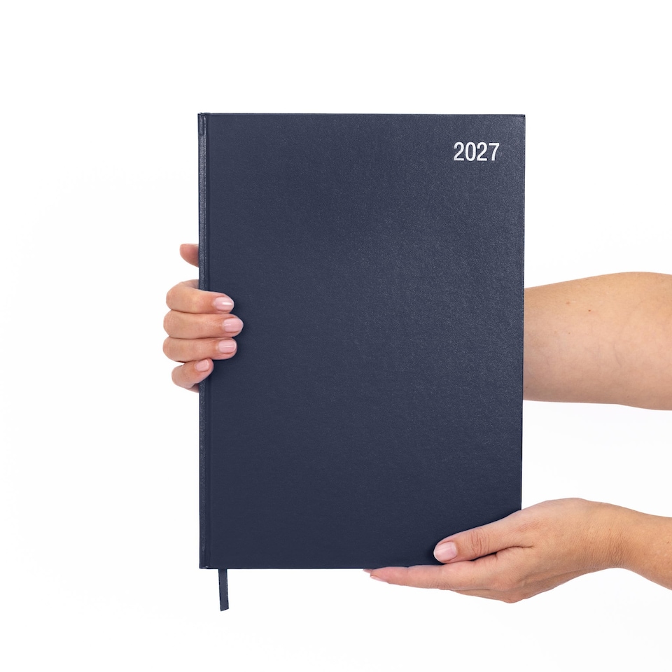 image 1 of evelay 2027 Page a Day Diary A4 Navy