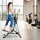 image 4 of HOMCOM Air Walker Glider Cross Trainer Fitness Machine for Home Gym, Black