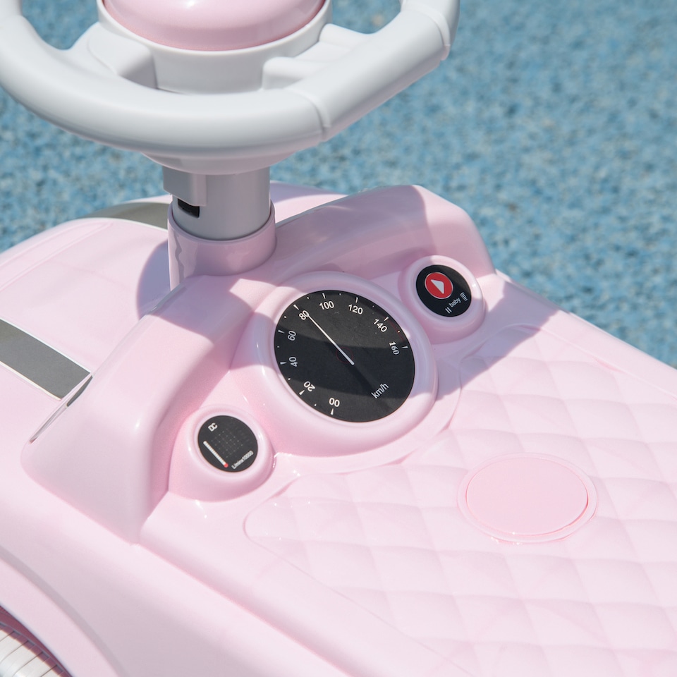 image 1 of AIYAPLAY Ride On Car Foot To Floor Sliding Car Push Along Car with Air Horn, Anti-Over-Backwards Design, for Toddler from 18 to 36 Months - Pink