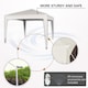 image 3 of MCC Direct Gazebo 3x3 Pop up White | White | White