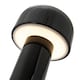 image 3 of Gloss Black Modern Mushroom Style Rechargeable LED Touch Dimmable Table Lamp