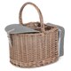 image 5 of 2 Bottle Beach Wicker Picnic Basket Hamper