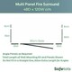 image 3 of Safetots Wooden Multi Panel Fire Surround, 48cm Deep x 120cm Wide, Natural Wood, 76cm Tall, Baby and Toddler Fire Guard, Safety Barrier for Fireplaces