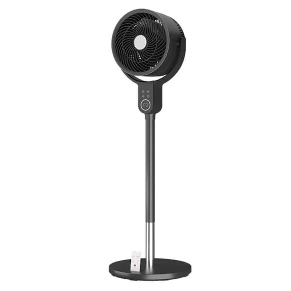 image 1 of Vybra Dual Height Graphite Oscillating Fan