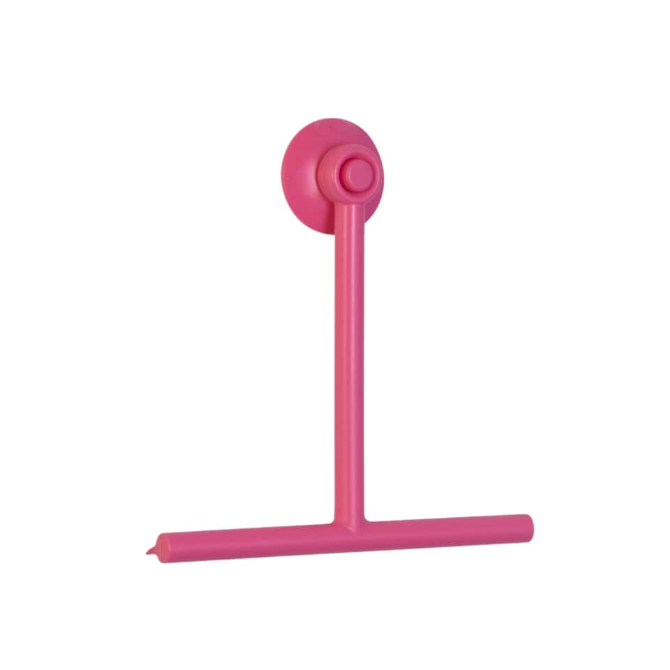 image 1 of Showerdrape Rocco Fuscia Pink Bathroom Shower Squeegee