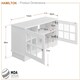 image 7 of MDA Designs Hamilton Black Freestanding Traditional TV Cabinet with Storage Elegant Classic Design for Flat Screen TVs up to 55" Black