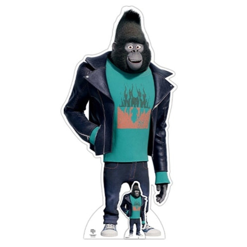 Johnny the Mountain Gorilla Sing 2 Lifesize Cardboard Cutout 157cm